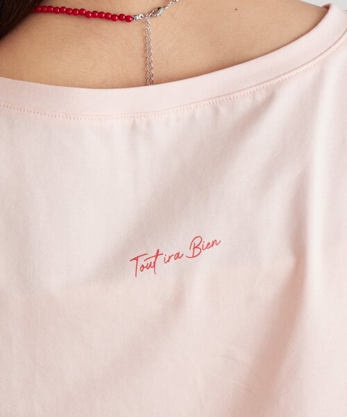 mystic(ミスティック)の「バックロゴプリントちびTシャツ(Tシャツ/カットソー・レディース・ピンク/オフホワイト/ブラック・FREE)」の21枚目の写真