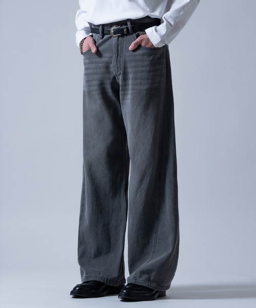 improves（インプローブス）の「ワイド フレア デニムパンツ（デニムパンツ・メンズ・ブラック/ブルー/サックスブルー/ブラック系・X-LARGE/LARGE/MEDIUM/SMALL）」の13枚目の写真