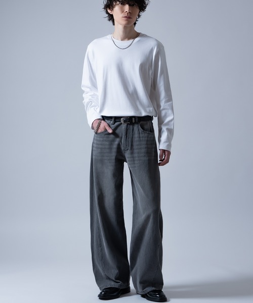 improves（インプローブス）の「ワイド フレア デニムパンツ（デニムパンツ・メンズ・ブラック/ブルー/サックスブルー/ブラック系・X-LARGE/LARGE/MEDIUM/SMALL）」の16枚目の写真