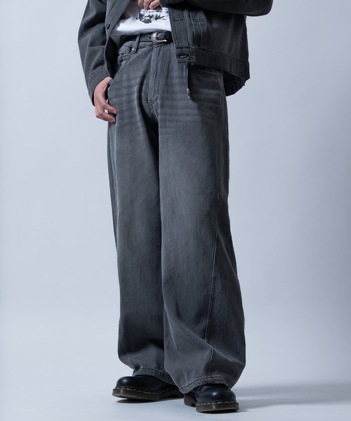 improves（インプローブス）の「ワイド フレア デニムパンツ（デニムパンツ・メンズ・ブラック/ブルー/サックスブルー/ブラック系・X-LARGE/LARGE/MEDIUM/SMALL）」の20枚目の写真