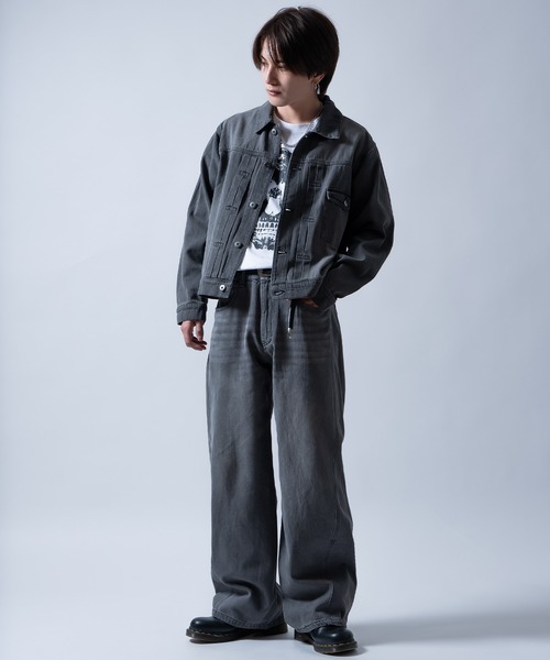 improves（インプローブス）の「ワイド フレア デニムパンツ（デニムパンツ・メンズ・ブラック/ブルー/サックスブルー/ブラック系・X-LARGE/LARGE/MEDIUM/SMALL）」の21枚目の写真