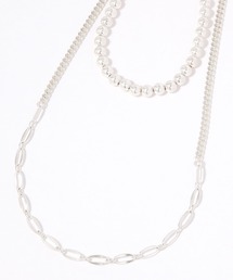 GLOBAL WORK（グローバルワーク）の「ボールスタイリッシュ二連ネックレス/646375（ネックレス）」