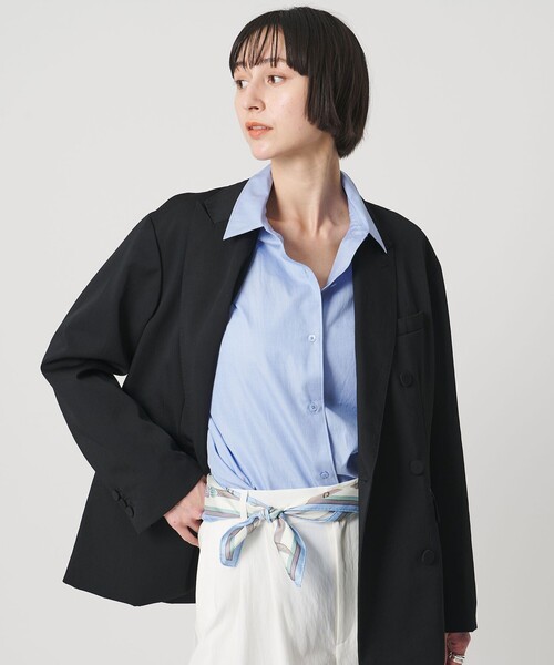 manipuri（マニプリ）の「＜manipuri＞SILK 65×65 スカーフ 26SS（バンダナ/スカーフ・レディース・ライトブルー/ピンク/マスタード/イエロー・FREE）」の7枚目の写真