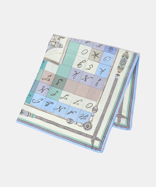 manipuri（マニプリ）の「＜manipuri＞SILK 65×65 スカーフ 26SS（バンダナ/スカーフ・レディース・ライトブルー/ピンク/マスタード/イエロー・FREE）」の9枚目の写真