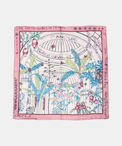manipuri（マニプリ）の「＜manipuri＞SILK 65×65 スカーフ 26SS（バンダナ/スカーフ・レディース・ライトブルー/ピンク/マスタード/イエロー・FREE）」の13枚目の写真