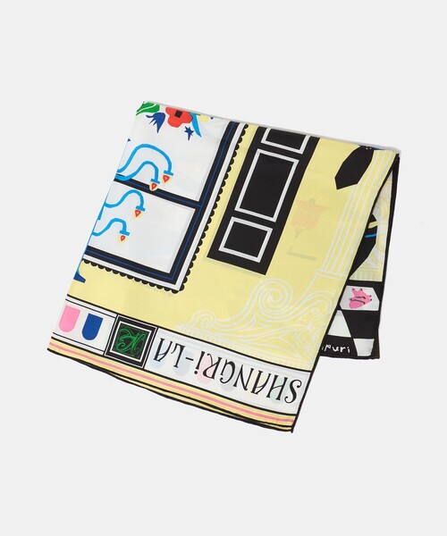 manipuri（マニプリ）の「＜manipuri＞SILK 65×65 スカーフ 26SS（バンダナ/スカーフ・レディース・ライトブルー/ピンク/マスタード/イエロー・FREE）」の15枚目の写真