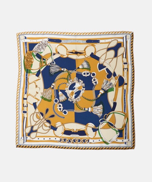 manipuri（マニプリ）の「＜manipuri＞SILK 65×65 スカーフ 26SS（バンダナ/スカーフ・レディース・ライトブルー/ピンク/マスタード/イエロー・FREE）」の19枚目の写真