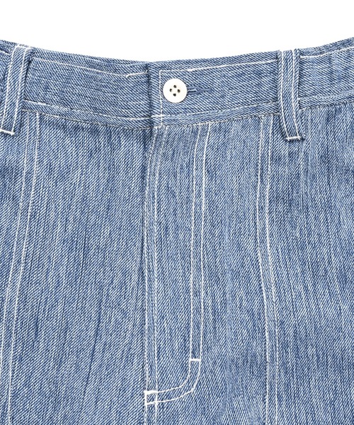 NEW BALANCE（ニューバランス）の「デニムライクベイカーパンツ（デニムパンツ・メンズ・ライトブルー・X-SMALL/SMALL/MEDIUM/LARGE/X-LARGE/XX-LARGE）」の8枚目の写真