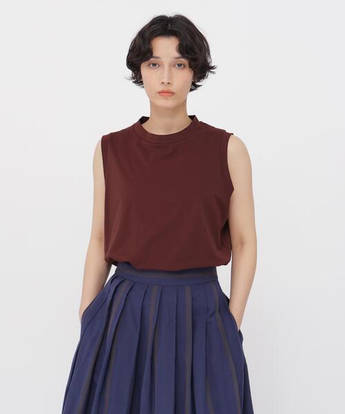 MARGARET HOWELL(マーガレットハウエル)の「HIGHDENCE PIQUE JERSEY(Tシャツ/カットソー・レディース・ブラック/ホワイト/レッド・2)」の3枚目の写真