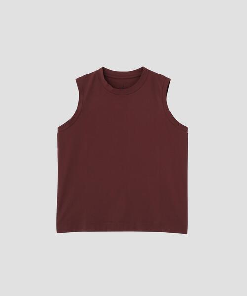 MARGARET HOWELL（マーガレットハウエル）の「HIGHDENCE PIQUE JERSEY（Tシャツ/カットソー・レディース・ブラック/ホワイト/レッド・2）」の12枚目の写真