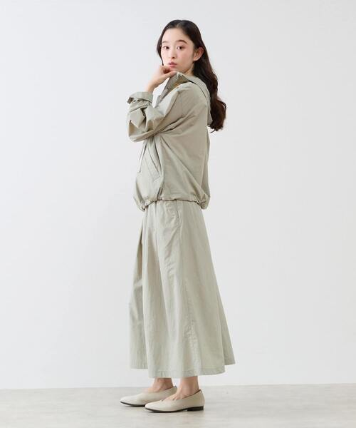 LOGEMENT DE CLAIRE（ロジュモンドクレール）の「【LOURMARIN】タックフレアースカート（スカート・レディース・ブラウン/ベージュ/ミント/グレイッシュベージュ・FREE）」の12枚目の写真