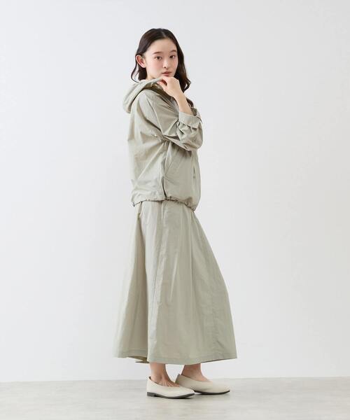 LOGEMENT DE CLAIRE（ロジュモンドクレール）の「【LOURMARIN】タックフレアースカート（スカート・レディース・ブラウン/ベージュ/ミント/グレイッシュベージュ・FREE）」の15枚目の写真