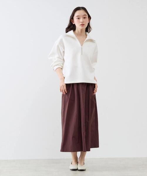 LOGEMENT DE CLAIRE（ロジュモンドクレール）の「【LOURMARIN】タックフレアースカート（スカート・レディース・ブラウン/ベージュ/ミント/グレイッシュベージュ・FREE）」の22枚目の写真