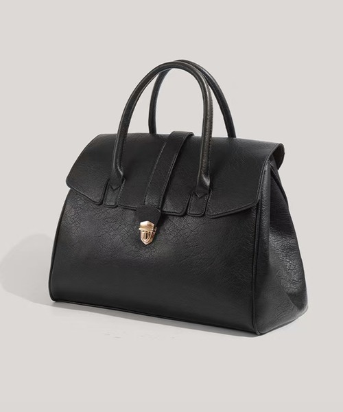 folka（フォルカ）の「2C78-KR クラシックフラップ ハンドバッグ（ハンドバッグ・レディース・ブラック・ONESIZE）」の2枚目の写真