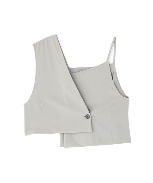 ADORE(アドーア)の「◆ドライタッチトロアシメトップス(シャツ/ブラウス・レディース・グレー/カーキ・38)」の2枚目の写真