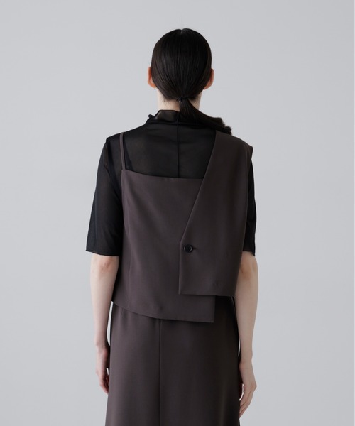 ADORE(アドーア)の「◆ドライタッチトロアシメトップス(シャツ/ブラウス・レディース・グレー/カーキ・38)」の4枚目の写真