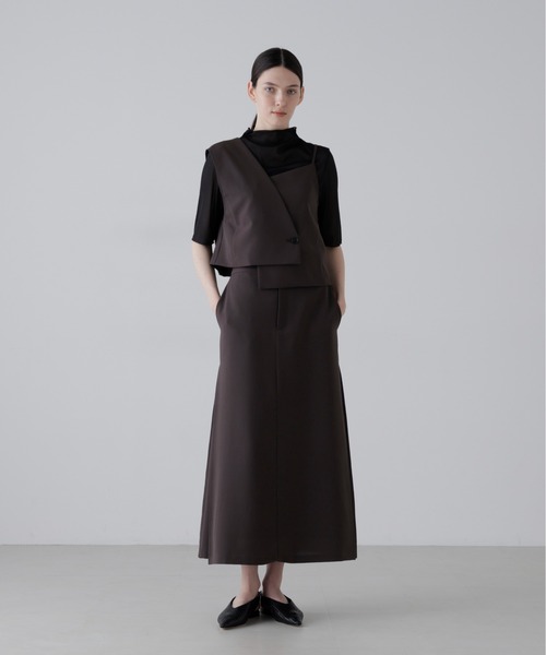 ADORE(アドーア)の「◆ドライタッチトロアシメトップス(シャツ/ブラウス・レディース・グレー/カーキ・38)」の6枚目の写真