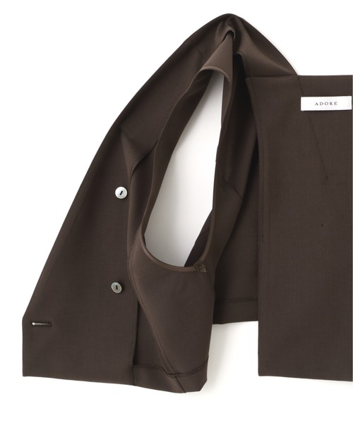 ADORE(アドーア)の「◆ドライタッチトロアシメトップス(シャツ/ブラウス・レディース・グレー/カーキ・38)」の9枚目の写真