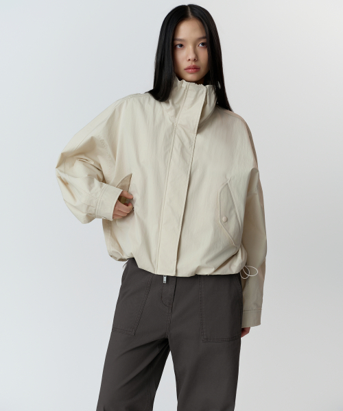 MUSINSA STANDARD WOMAN（ムシンサスタンダードウーマン）の「ウィメンズドルマンフィールドジャケット[クリーム]（ブルゾン・レディース・その他・SMALL/MEDIUM/X-SMALL）」の3枚目の写真