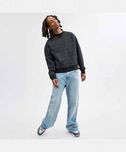 COACH(コーチ)の「エッセンシャル シグネチャー クルーネック(スウェット・メンズ・グレー系その他・SMALL/MEDIUM/LARGE)」の3枚目の写真