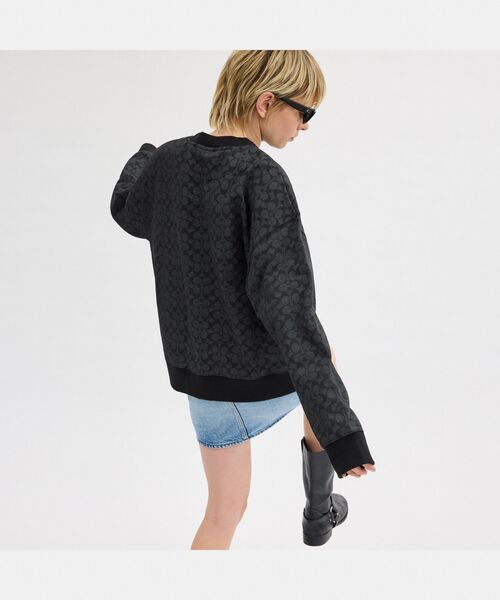 COACH(コーチ)の「エッセンシャル シグネチャー クルーネック(スウェット・メンズ・グレー系その他・SMALL/MEDIUM/LARGE)」の5枚目の写真