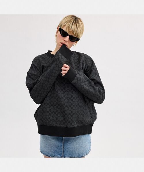 COACH(コーチ)の「エッセンシャル シグネチャー クルーネック(スウェット・メンズ・グレー系その他・SMALL/MEDIUM/LARGE)」の6枚目の写真
