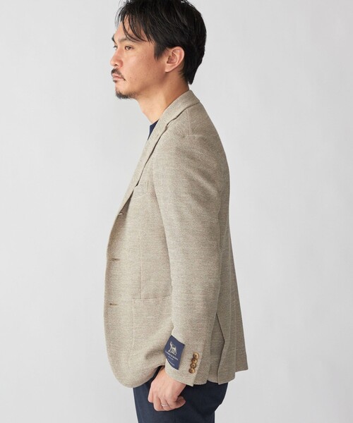 SHIPS(シップス)の「SHIPS:〈FUNCTION〉LANIFICIO ROMA メランジ ジャージー ジャケット(テーラードジャケット・メンズ・ネイビー/グレー系その他/ベージュ系その他・SMALL/MEDIUM/LARGE/X-LARGE)」の4枚目の写真