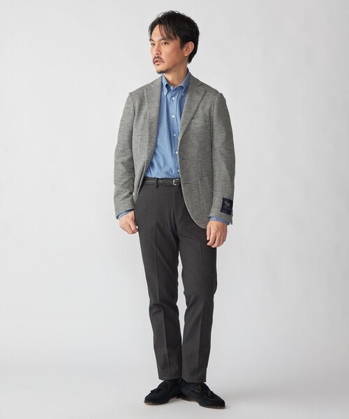 SHIPS(シップス)の「SHIPS:〈FUNCTION〉LANIFICIO ROMA メランジ ジャージー ジャケット(テーラードジャケット・メンズ・ネイビー/グレー系その他/ベージュ系その他・SMALL/MEDIUM/LARGE/X-LARGE)」の14枚目の写真