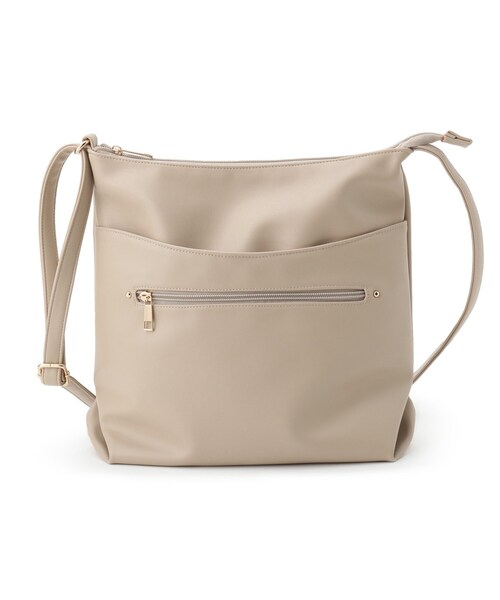 ITS'DEMO（イッツデモ）の「合皮縦型ショルダー（ショルダーバッグ・レディース・ナチュラル/ブラック/アイボリー・00）」の11枚目の写真