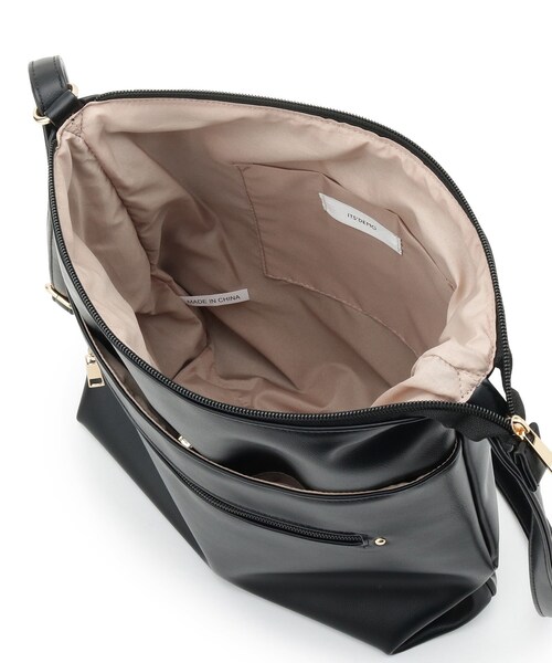 ITS'DEMO（イッツデモ）の「合皮縦型ショルダー（ショルダーバッグ・レディース・ナチュラル/ブラック/アイボリー・00）」の17枚目の写真