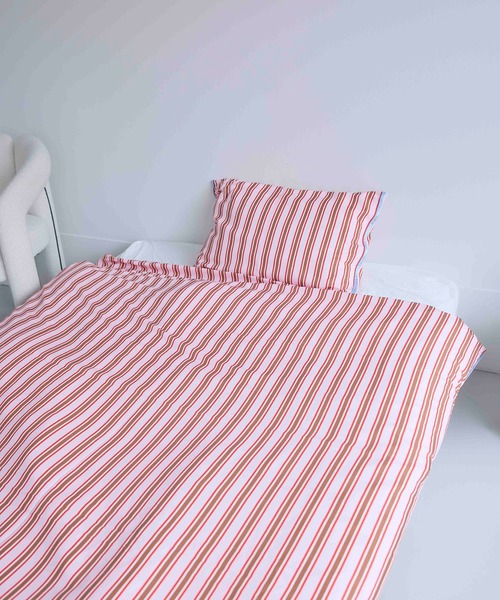Casselini（キャセリーニ）の「Casselini HOME(キャセリーニ ホーム)オリジナルストライプ枕カバー（寝具・レディース・ブルー/ベージュ/コーラル・FREE）」の12枚目の写真