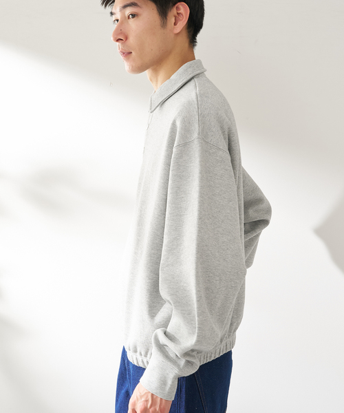B.C STOCK(ベーセーストック)の「ANTS & ELEPHANTS / アンツアンドエレファンツ Wジャージー バレルポロシャツ(ポロシャツ・メンズ・グレー/アイボリー/ブルー系その他・MEDIUM/LARGE)」の6枚目の写真