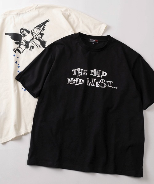 BRANDALISED（ブランダライズド）の「【70】【BRANDALISED/ブランダライズド】バンクシーアートグラフィック クルーネックTシャツ/接触冷感/速乾（Tシャツ/カットソー・メンズ・ブラウン系1/ブラウン系/アイボリー系/ブラック系/アイボリー系1/ブラック系1・M/L）」の2枚目の写真