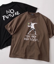 【70】【BRANDALISED/ブランダライズド】バンクシーアートグラフィック クルーネックTシャツ/接触冷感/速乾