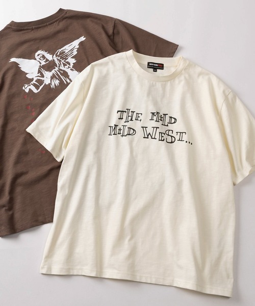 BRANDALISED（ブランダライズド）の「【70】【BRANDALISED/ブランダライズド】バンクシーアートグラフィック クルーネックTシャツ/接触冷感/速乾（Tシャツ/カットソー・メンズ・ブラウン系1/ブラウン系/アイボリー系/ブラック系/アイボリー系1/ブラック系1・M/L）」の6枚目の写真