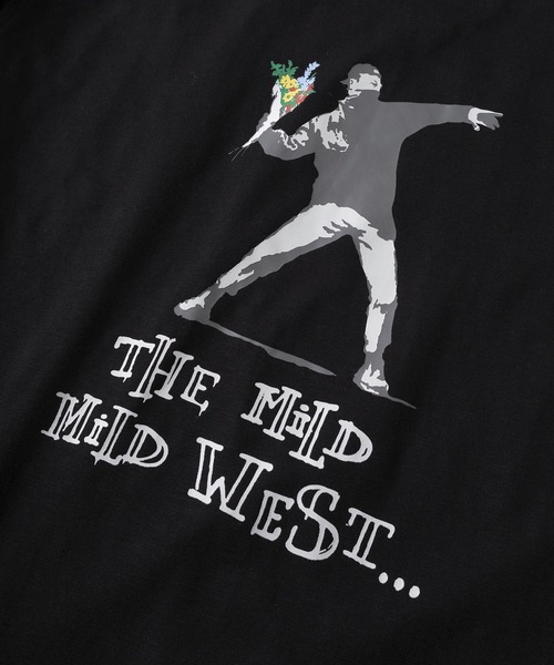 BRANDALISED（ブランダライズド）の「【70】【BRANDALISED/ブランダライズド】バンクシーアートグラフィック クルーネックTシャツ/接触冷感/速乾（Tシャツ/カットソー・メンズ・ブラウン系1/ブラウン系/アイボリー系/ブラック系/アイボリー系1/ブラック系1・M/L）」の13枚目の写真