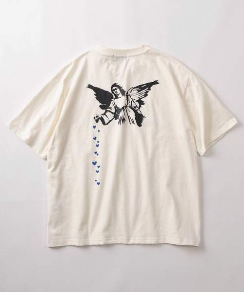 BRANDALISED（ブランダライズド）の「【70】【BRANDALISED/ブランダライズド】バンクシーアートグラフィック クルーネックTシャツ/接触冷感/速乾（Tシャツ/カットソー・メンズ・ブラウン系1/ブラウン系/アイボリー系/ブラック系/アイボリー系1/ブラック系1・M/L）」の16枚目の写真