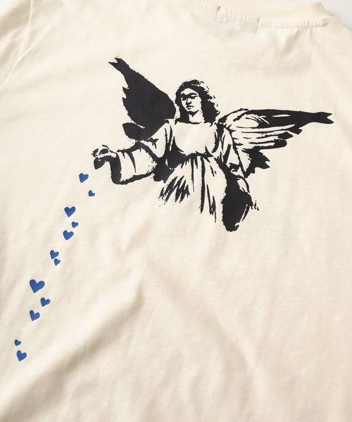 BRANDALISED（ブランダライズド）の「【70】【BRANDALISED/ブランダライズド】バンクシーアートグラフィック クルーネックTシャツ/接触冷感/速乾（Tシャツ/カットソー・メンズ・ブラウン系1/ブラウン系/アイボリー系/ブラック系/アイボリー系1/ブラック系1・M/L）」の8枚目の写真