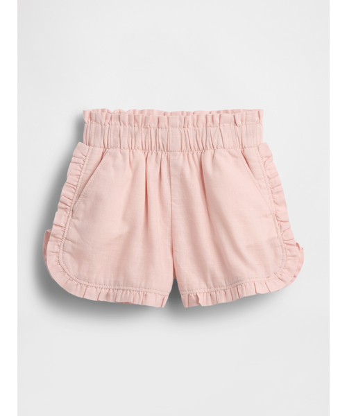 GAP(ギャップ)の「コットンリネン ラッフルフリル ドルフィンショートパンツ (幼児・ベビー)(その他パンツ・キッズ・ベビーピンク/マルチ/ピンク/ラベンダー・6-12M/12-18M/12-24M/2 YRS/3 YRS/4 YRS/5 YRS/18-24M)」の3枚目の写真