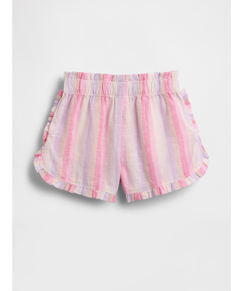 GAP(ギャップ)の「コットンリネン ラッフルフリル ドルフィンショートパンツ (幼児・ベビー)(その他パンツ・キッズ・ベビーピンク/マルチ/ピンク/ラベンダー・6-12M/12-18M/12-24M/2 YRS/3 YRS/4 YRS/5 YRS/18-24M)」の7枚目の写真