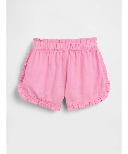 GAP(ギャップ)の「コットンリネン ラッフルフリル ドルフィンショートパンツ (幼児・ベビー)(その他パンツ・キッズ・ベビーピンク/マルチ/ピンク/ラベンダー・6-12M/12-18M/12-24M/2 YRS/3 YRS/4 YRS/5 YRS/18-24M)」の5枚目の写真