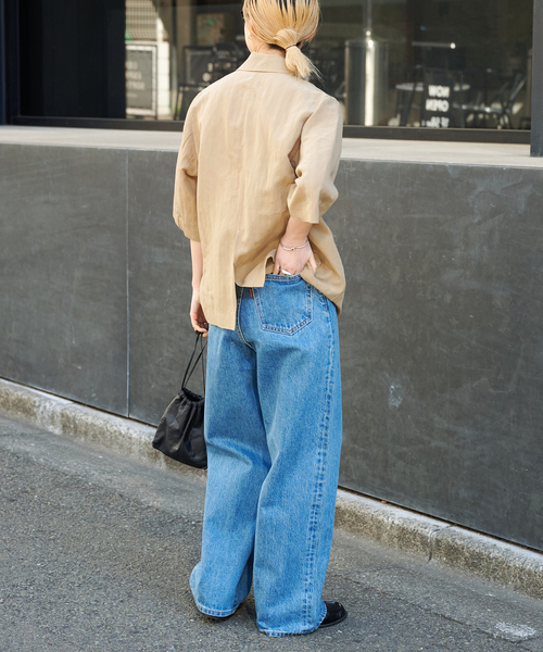 OUTDOOR PRODUCTS（アウトドアプロダクツ）の「リヨセルタイプライターハーフスリーブジャケット（その他アウター・レディース・ブラック/ベージュ・FREE）」の19枚目の写真