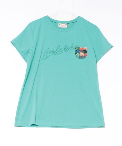 Kahiko(カヒコ)の「【Kahiko】エケアホUVカットTシャツ(Tシャツ/カットソー・レディース・ミント/ネイビー/ホワイト/ブラック・FREE)」の3枚目の写真