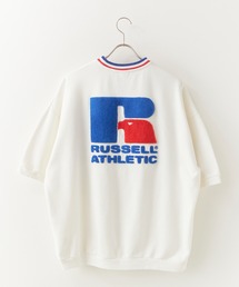 Russell Athletic | RUSSELL ATHLETIC / ラッセルアスレティック Campus Swaeat T ラインデザインロゴ刺繍 ヘビーオンス 半袖Tシャツ 2026年春夏(Tシャツ/カットソー)