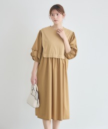 KATHARINE ROSS | 【KATHARINE ROSS】カットタフタ袖タックワンピース(ワンピース)
