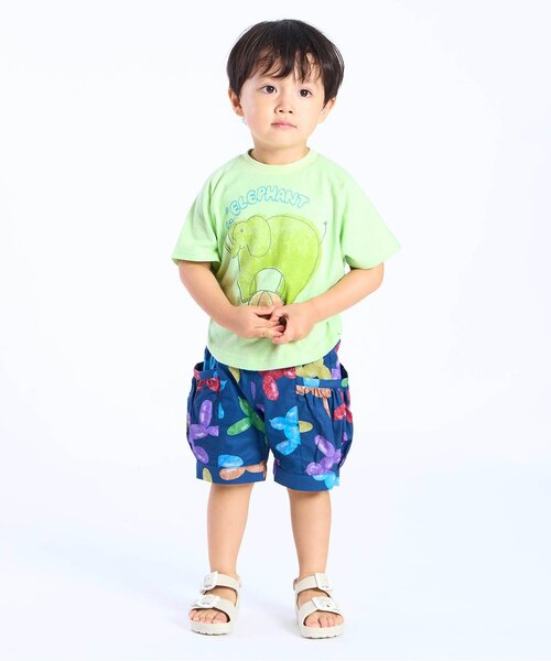 BIT'Z(ビッツ)の「動物プリント半袖Tシャツ(Tシャツ/カットソー・キッズ・サーモンピンク/ライム/イエロー/サックスブルー・120/110/100/95/90/80)」の6枚目の写真