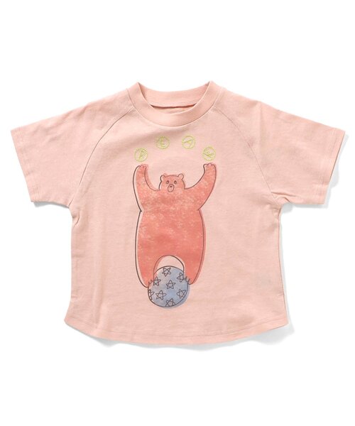 BIT'Z(ビッツ)の「動物プリント半袖Tシャツ(Tシャツ/カットソー・キッズ・サーモンピンク/ライム/イエロー/サックスブルー・120/110/100/95/90/80)」の7枚目の写真