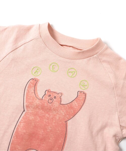 BIT'Z(ビッツ)の「動物プリント半袖Tシャツ(Tシャツ/カットソー・キッズ・サーモンピンク/ライム/イエロー/サックスブルー・120/110/100/95/90/80)」の13枚目の写真