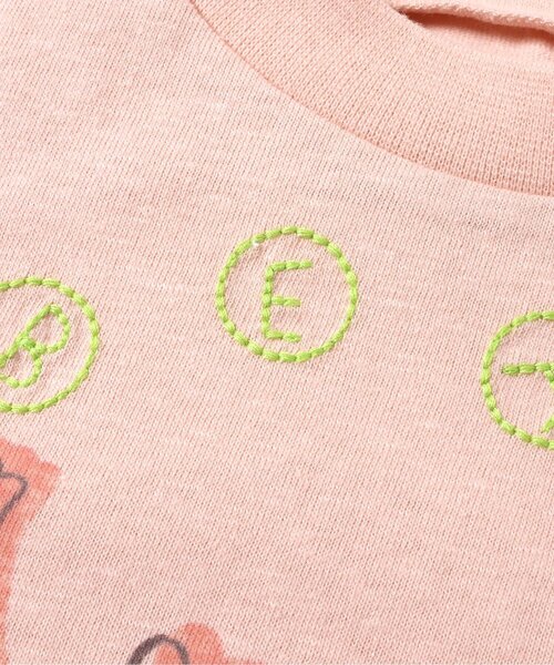 BIT'Z(ビッツ)の「動物プリント半袖Tシャツ(Tシャツ/カットソー・キッズ・サーモンピンク/ライム/イエロー/サックスブルー・120/110/100/95/90/80)」の14枚目の写真