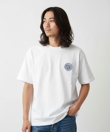 【BEN DAVIS/ベンデイビス】【映えるバックスタイル】サークルロゴTシャツ 刺繍ロゴ 綿100% ストリート・アメカジ ユニセックス